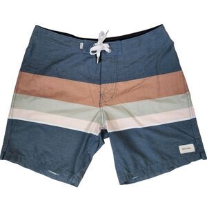 Rhythm Mens Colorblock Back Pocket Board Shorts 34